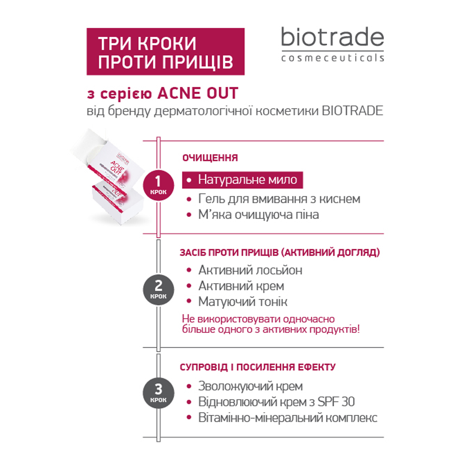 НАТУРАЛЬНЕ МИЛО ACNE OUT / ДЛЯ ЖИРНОЇ ТА ПРОБЛЕМНОЇ ШКІРИ ОБЛИЧЧЯ ТА ТІЛА 100 г - Image 4