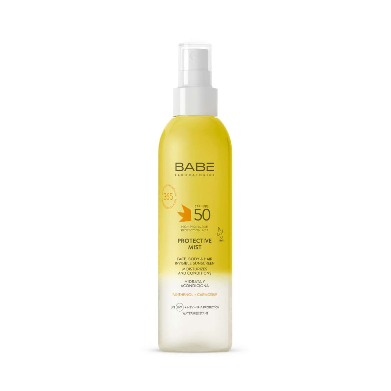 Сонцезахисний невидимий спрей-міст для обличчя, тіла та волосся spf 50, 150 мл