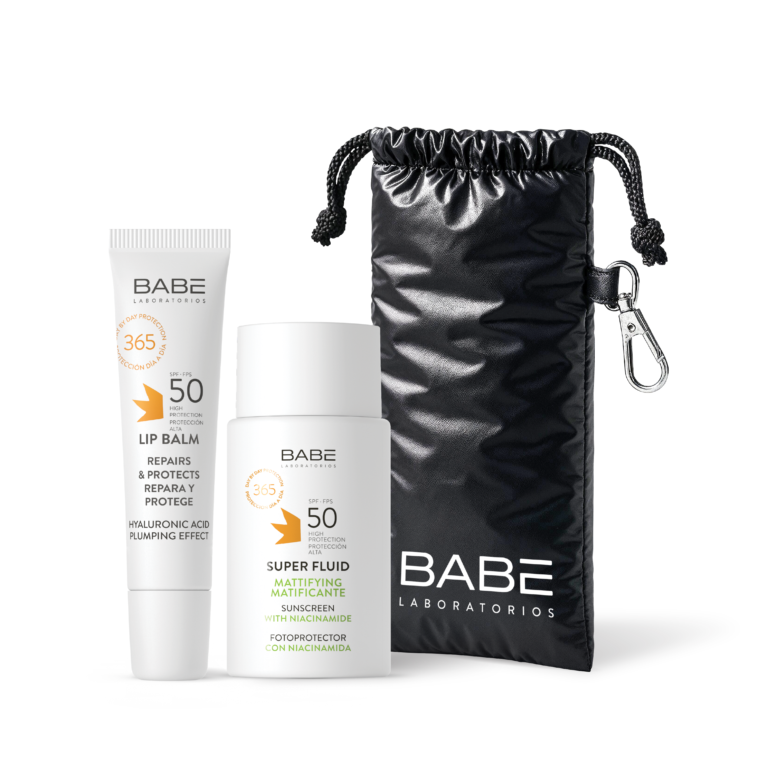 FACE & LIPS SET: Матуючий флюїд + Гіалуроновий бальзам + Чохол для окулярів у подарунок