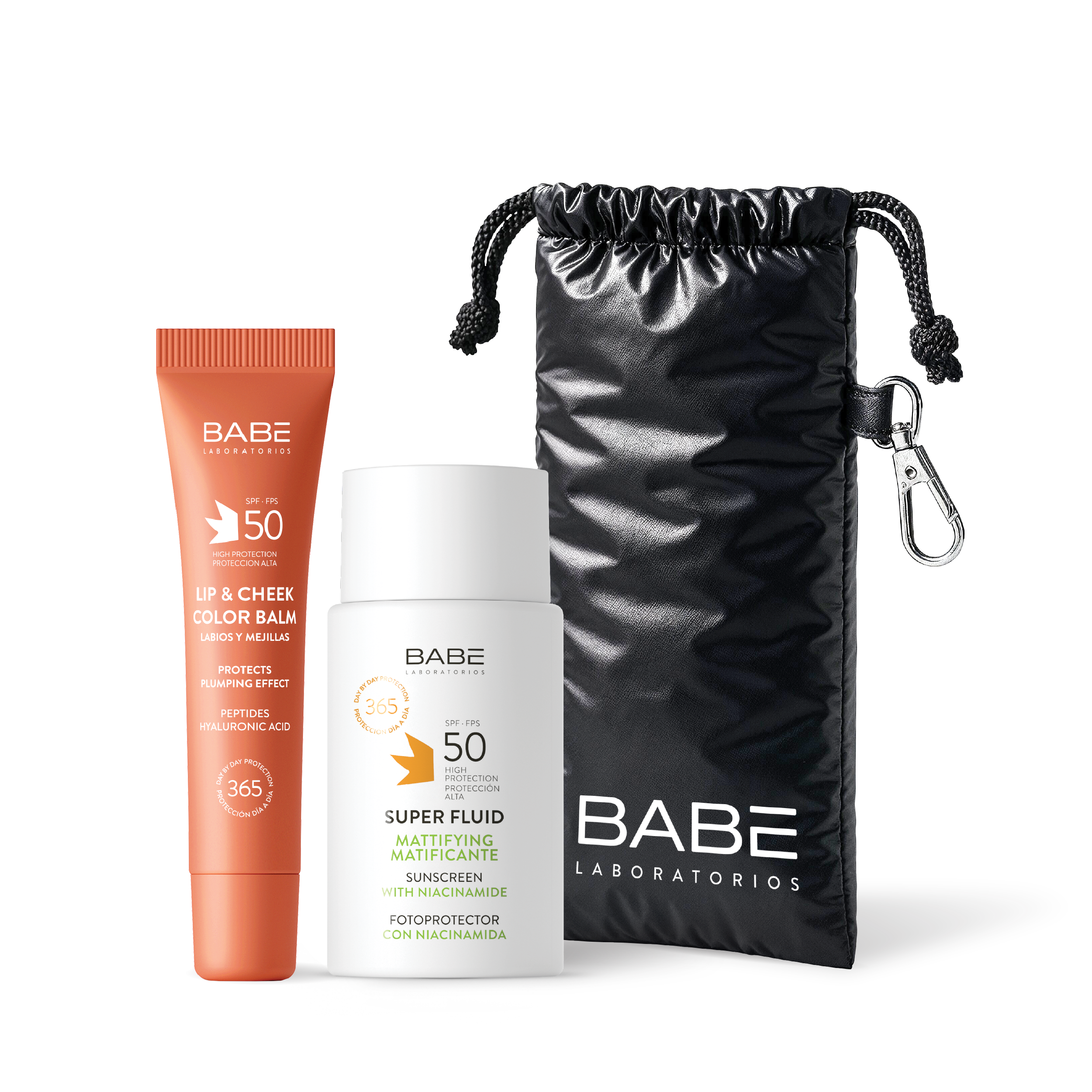 FACE & LIPS NUDE SET: Матуючий флюїд + Тінт NUDE + Чохол для окулярів в подарунок