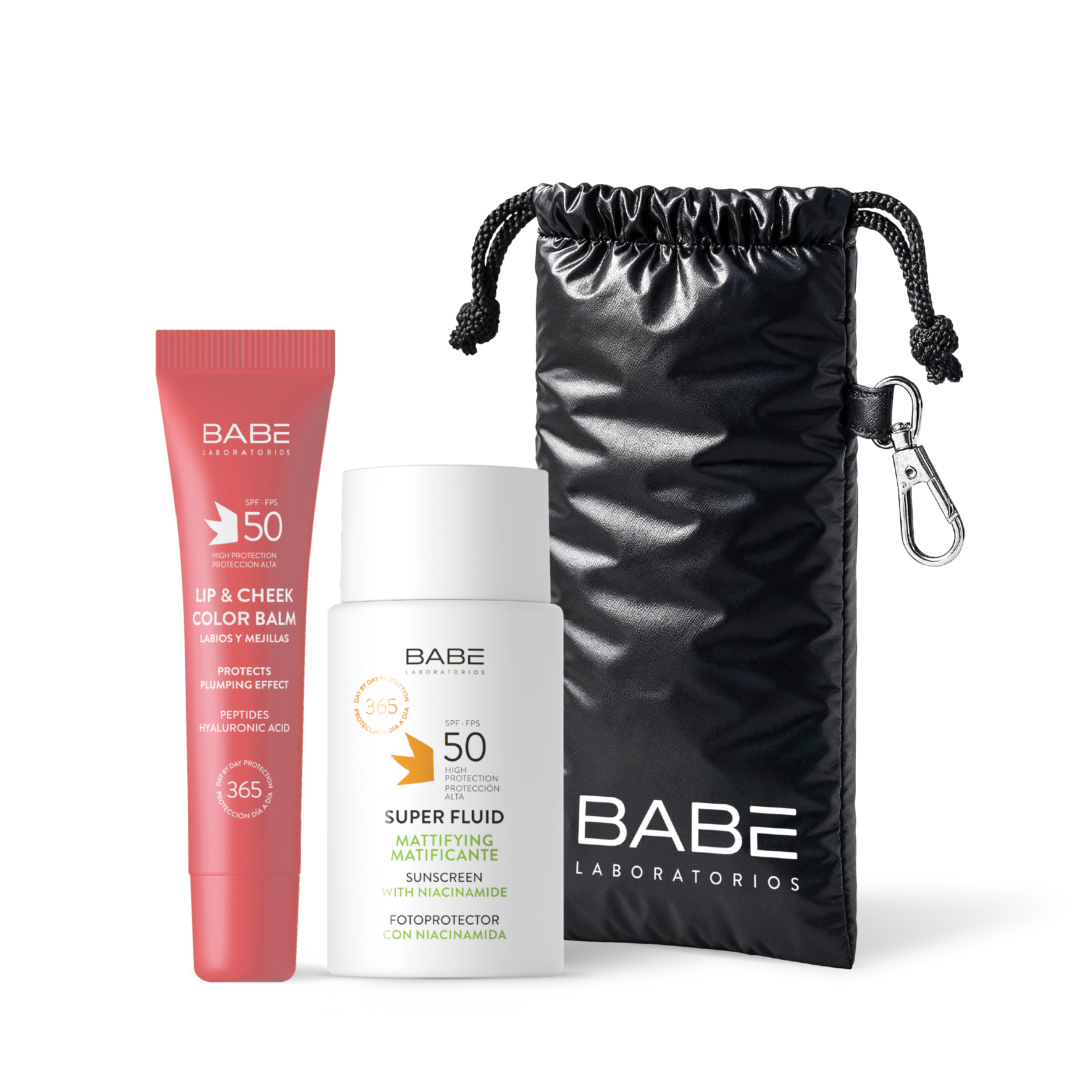 FACE & LIPS PINK SET: Матуючий флюїд + Тінт PINK + Чохол для окулярів в подарунок